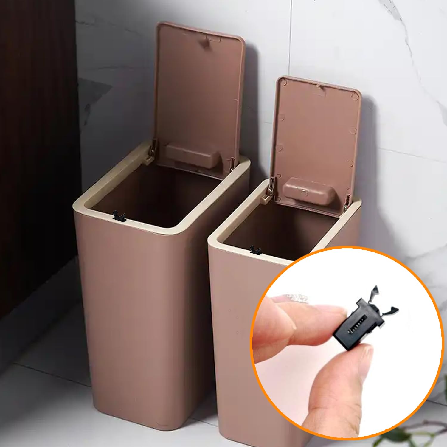 10 chiusure per coperchio della pattumiera, compatibili con Brabantia, impermeabili, con chiusura a scatto, per bidoni della cucina, scatole per occhiali, scatole portaoggetti