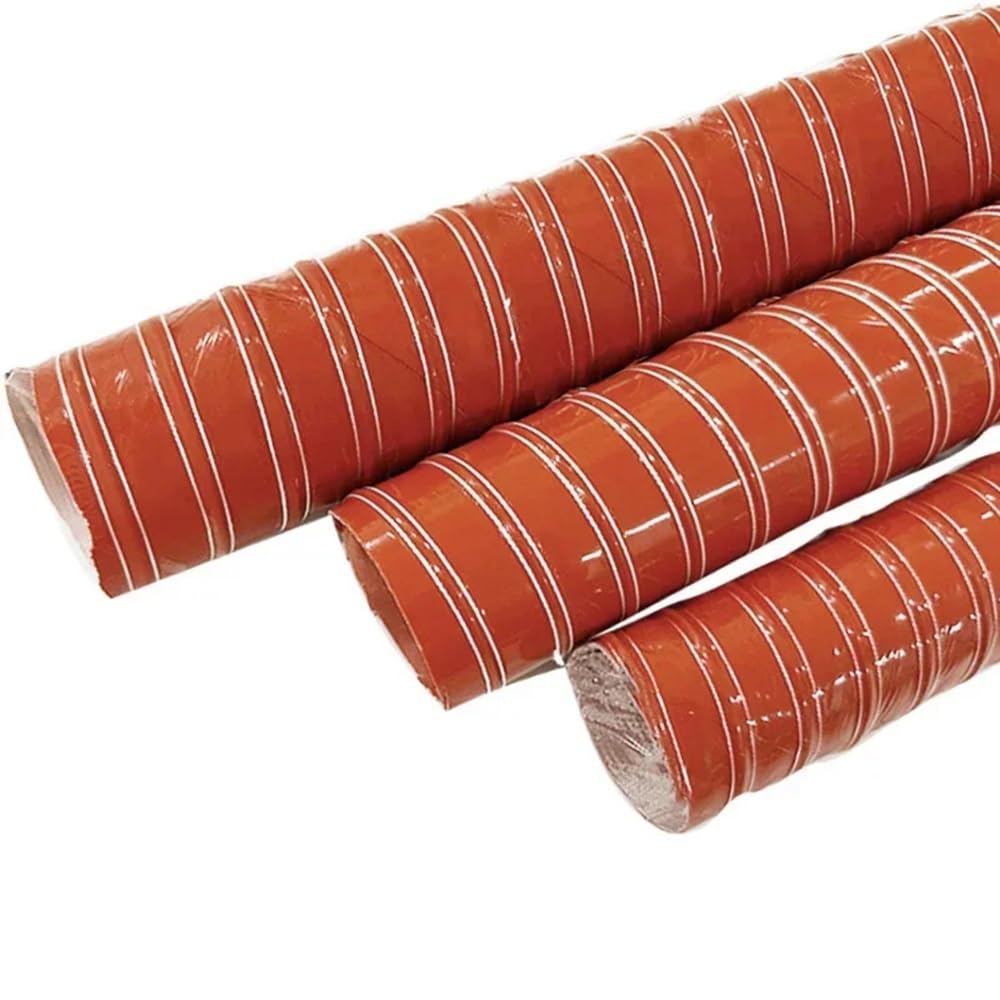 Silicone Air Duct Hose 2m, High-Temp Flexible Vent Pipe for Car Heaters/Industrial Fumes, 20-76mm ID(ID 32mm)