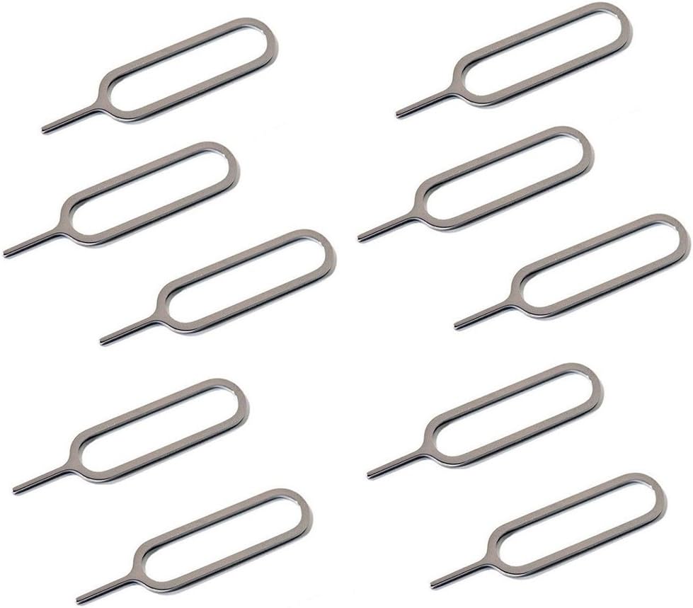 10 PCS SIM Card Tray Open Eject Pin Removal Tool Needle Opener Ejector for All iPhone ipad Samsung Galaxy Most Smartphone