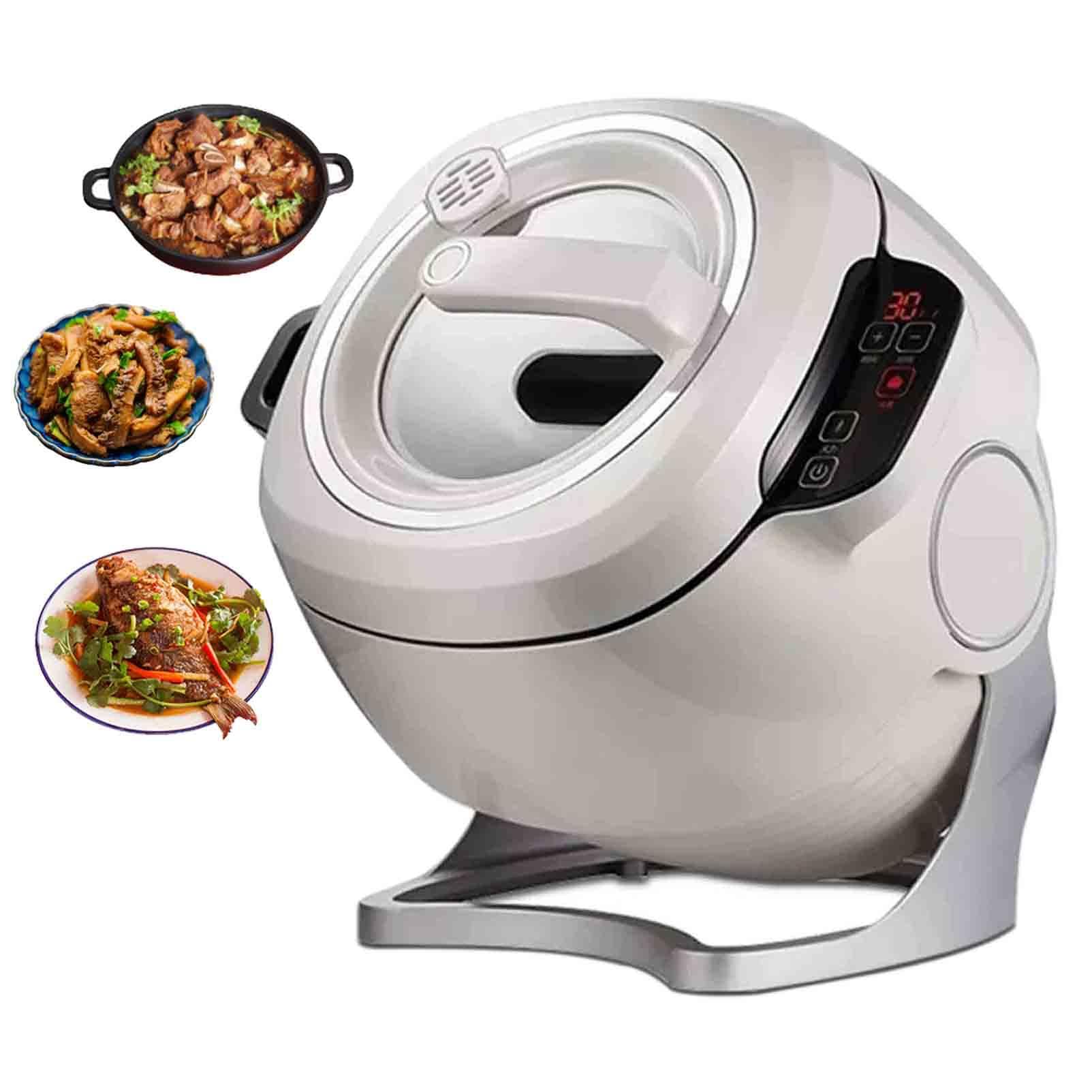 Multi-Function Stir-Fry Machine Cooker, Auto Cooking Wok Fried Rice Machine Automatic Rotation, Drum Type Stir Frying Machine for Stir