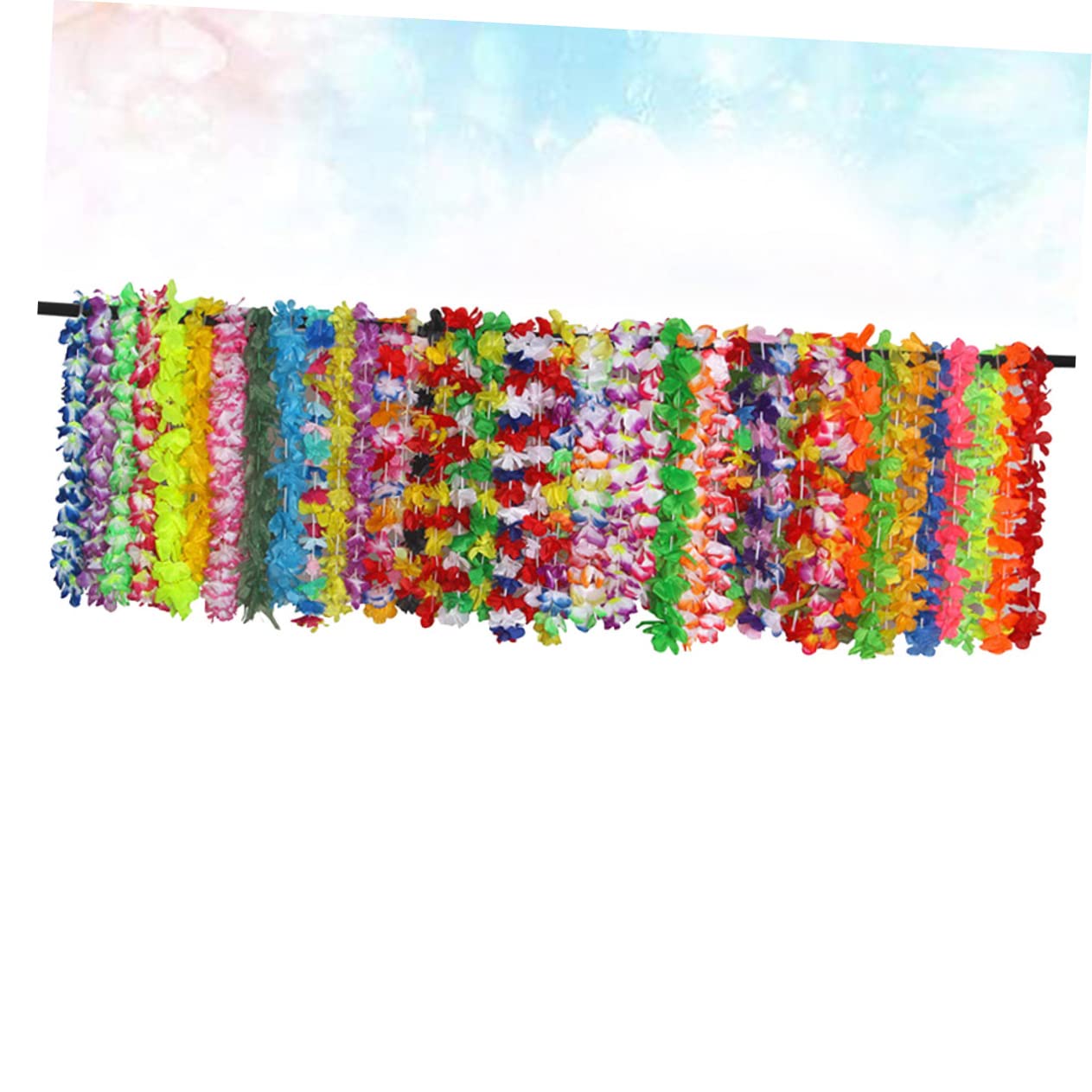 Collar De Guirnalda De Flores 42 Piezas Collar Hawaiano Hawaiana Guirnalda Hawaiana Guirnalda Luau Collar De Flores Constituir Guirnalda De Flores