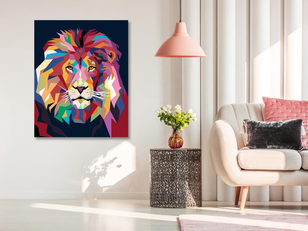 Malowanie według liczb - KOLOROWA PORTKA LICZNA II 40 x 50 cm z ramą klinową (już napięta)