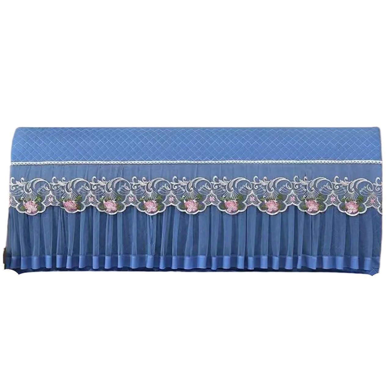 FGUJSUR Headboard Slipcover Thicken Jacquard Headboard Cover Easy To Clean All Season Comforter Bedside For Bedroom(Blue,180cm X 65cm)