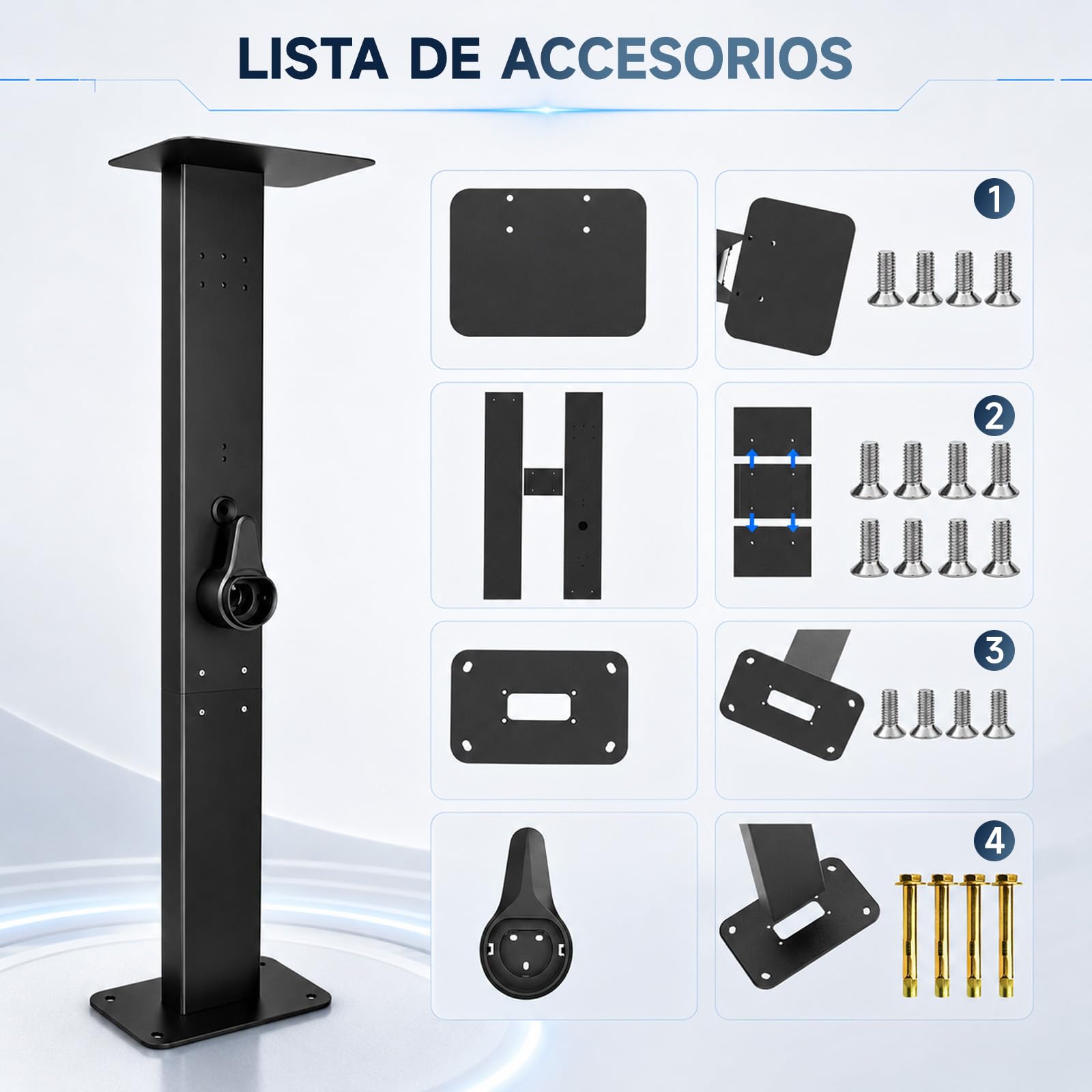 Soporte de pared con soporte para cables, resistente a la intemperie, soporte universal de pared para estaciones de carga de coches eléctricos