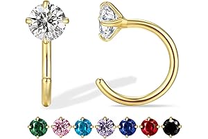 14K Gold Huggie Earrings for Women: Hypoallergenic Cartilage Studs