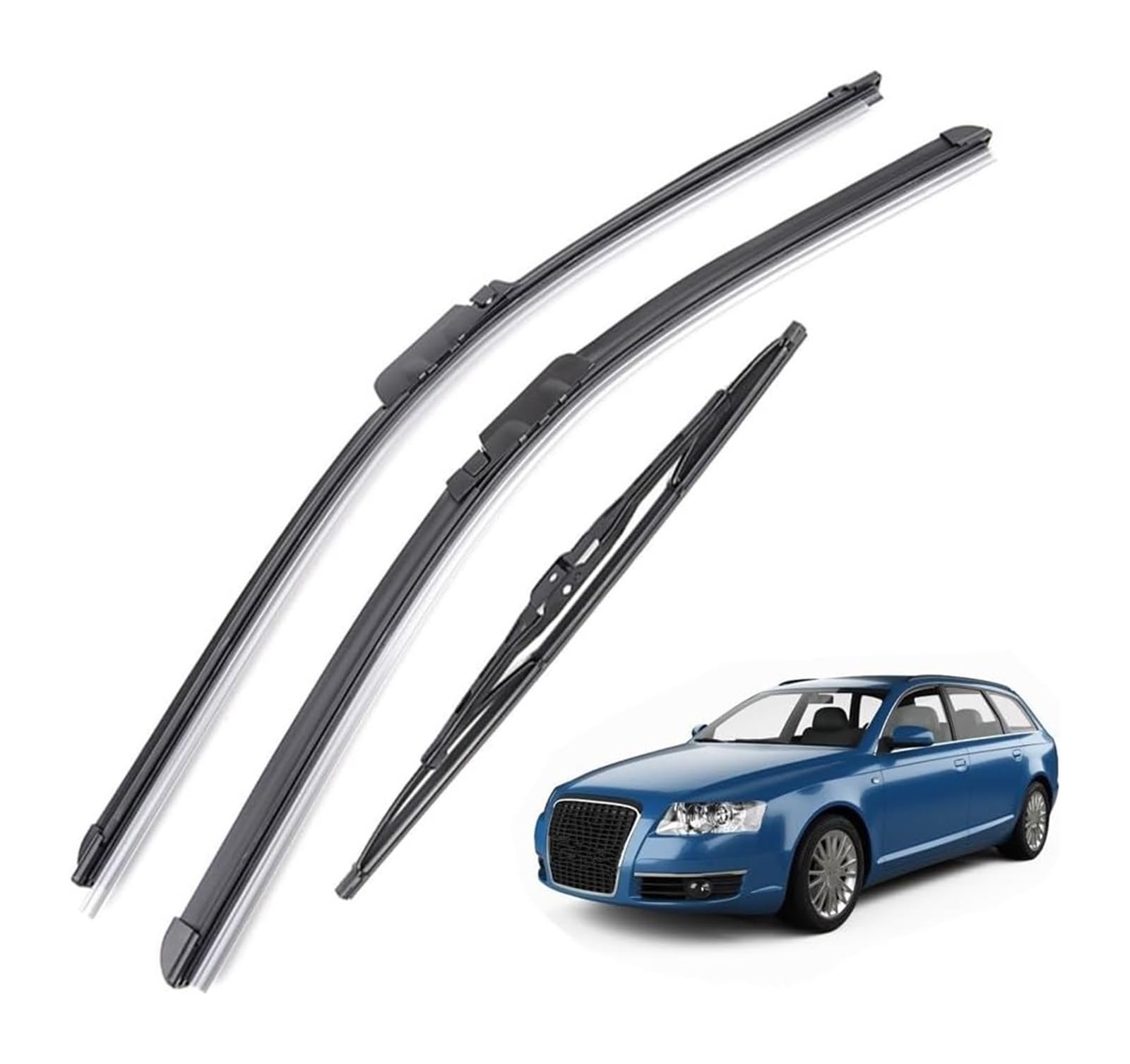 parabrezza tergicristalli Per A-udi A6 C6 4F Per Allroad Per Quattro 2011-2006 Spazzole Tergicristallo Auto Anteriore Lunotto Posteriore Spazzole Tergicristallo