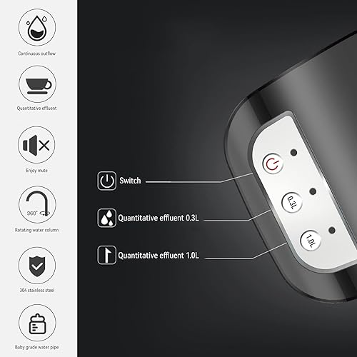 Miniatura 4 de Bomba dispensadora de agua de 5 galones, bomba dispensadora de agua potable, botellas de agua de 3.8-18.9L, recargable por USB, eléctrico,