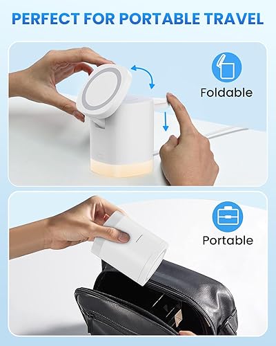 Miniatura 4 de Estación de carga inalámbrica para iPhone Mag-Safe JoyGeek 3 en 1 cargador plegable cargador de teléfono para iPhone 1615141312 ProMaxPlus - para