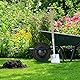 Relaxdays Schubkarrenrad 3.50-8, Vollgummireifen mit Stahlfelge, pannensicher, bis 100 kg, Ersatzrad Schubkarre, schwarz