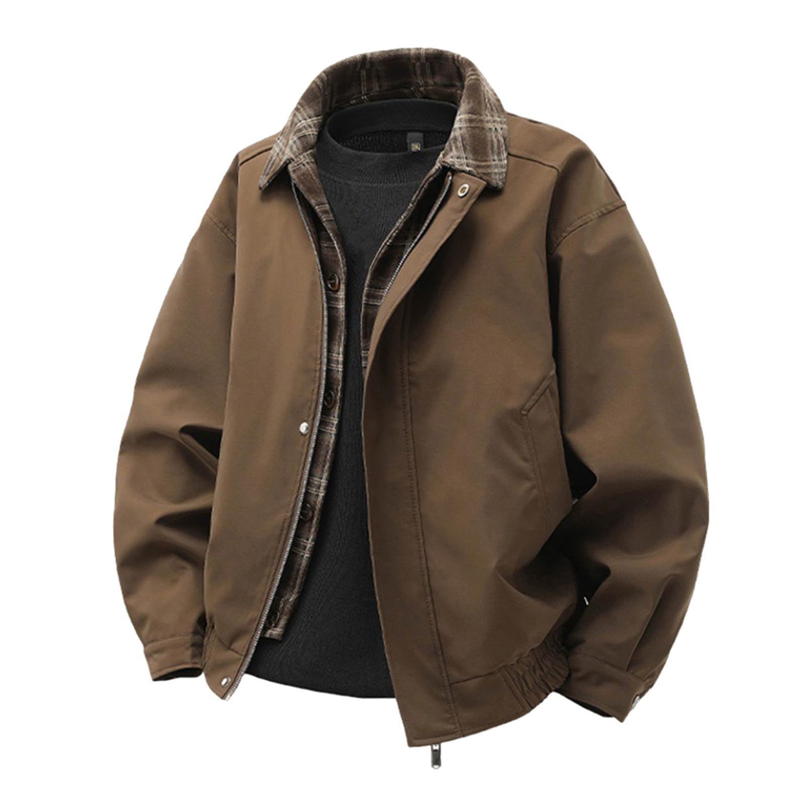 Leichte Sommerjacke Herren Zweiteiliger, lockerer Freizeitjackenmantel für