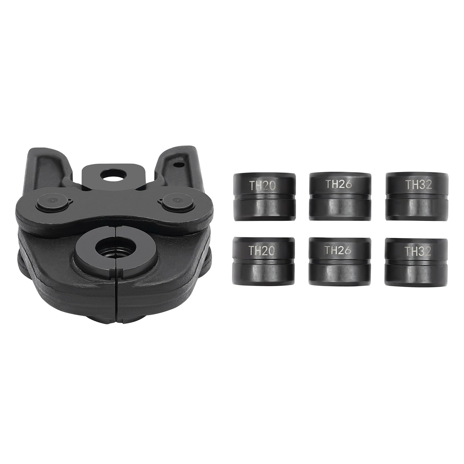 Mordaza de presión TH16-20-26-32 - Pinzas de presión con contorno TH, para conectar tubos de aluminio y plástico, tubos PEX, acero inoxidable, 2,5 kg