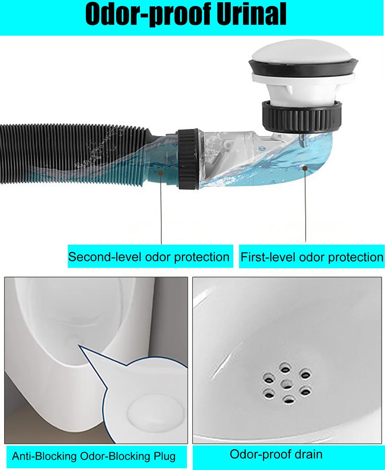 Ceramiczne Pisuary Ścienne 2 W 1 Dla Mężczyzn Z Rurą Odpływową Podłogową Oraz Zestawem Do Mycia Rąk I Spłukiwania, Komercyjny(Silver faucet)