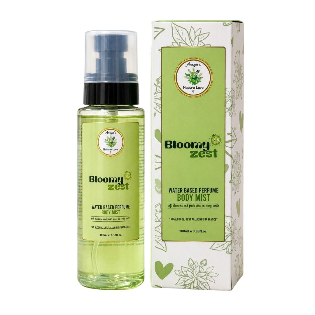 Bloomy Zest Water Based Perfume Body Mist | Floral Fragrance | Fine Mist Spray | Lightweight Formula | Everyday Personal Care | 100 ml-image-2