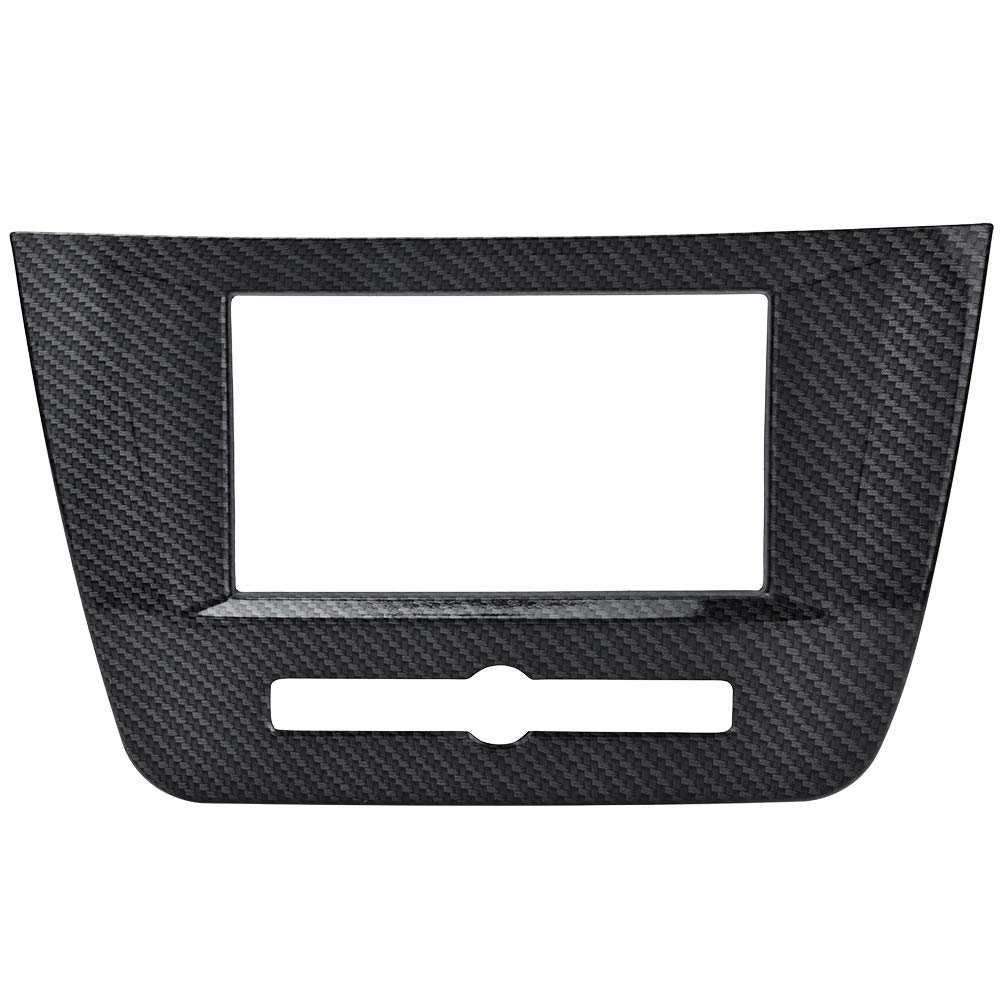 Dashboard Navigation Frame Cover Trim, 1pc Carbon Fiber Style Dashboard Navigation Frame Cover Trim Replacement for Mg Zs Suv 2017-2018 Navigation Cover Trim
