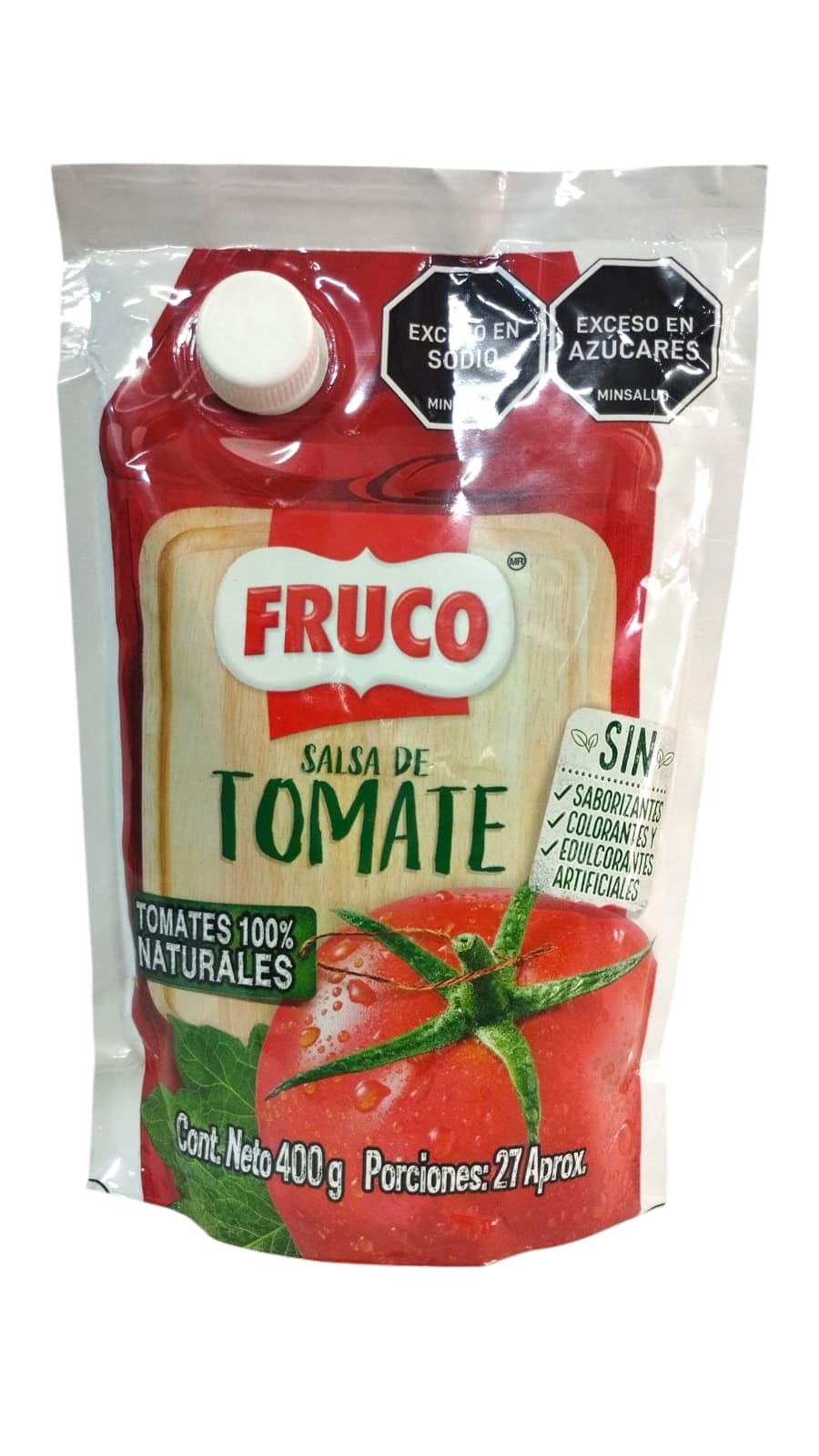 SALSA DE TOMATE - FRUCO - SALSA DE TOMATES COLOMBIANA - TOMATE 100% NATURALES - 400 GRAMOS