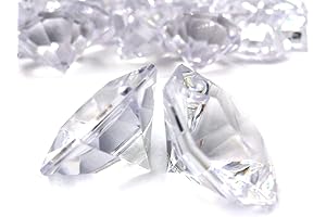 24-Piece Clear Acrylic Diamonds for Stunning Decor