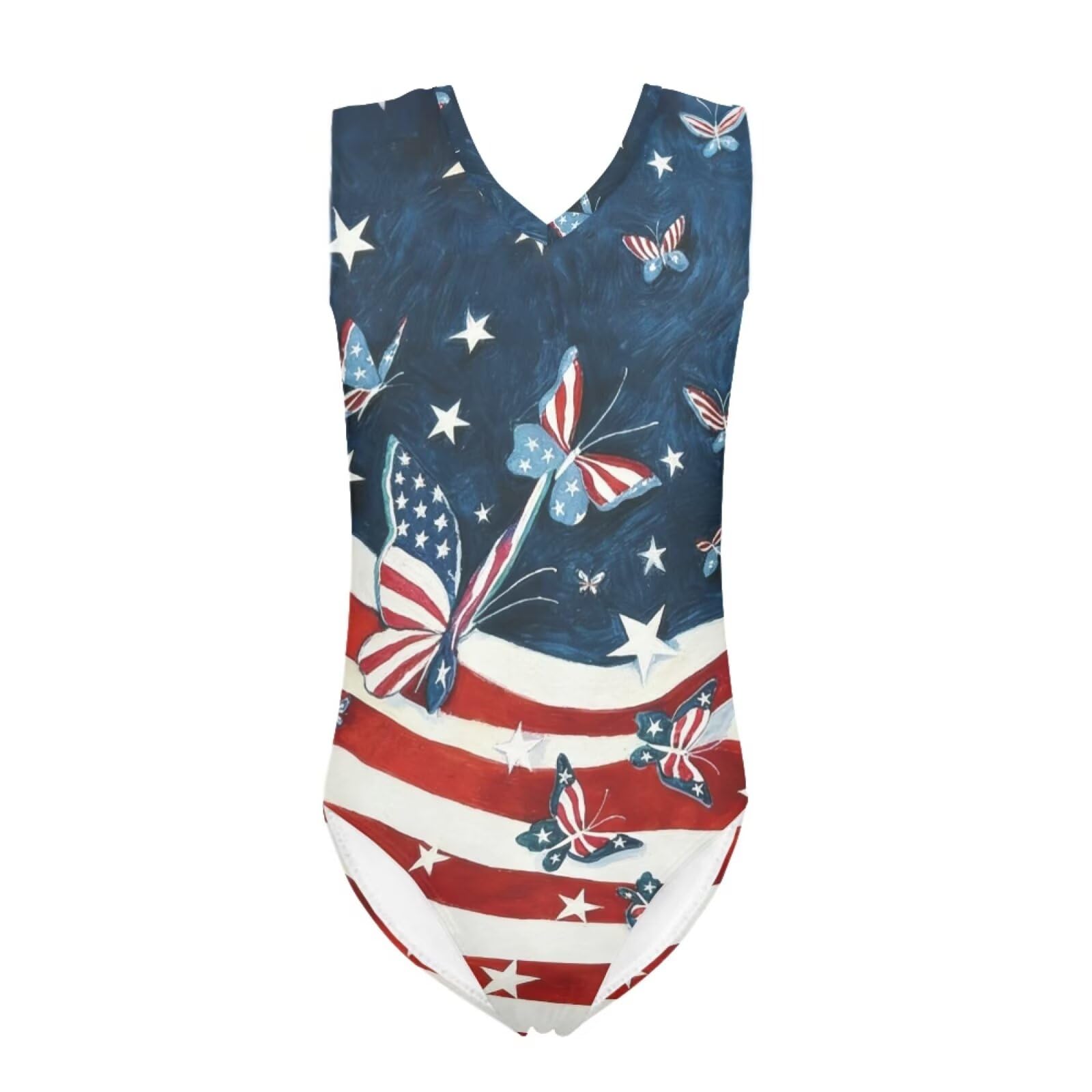 Cartoon Pattern Kids Girls Bathing Suits One Piece Swimsuit Soft &amp; Quick Dry, 5-14Years