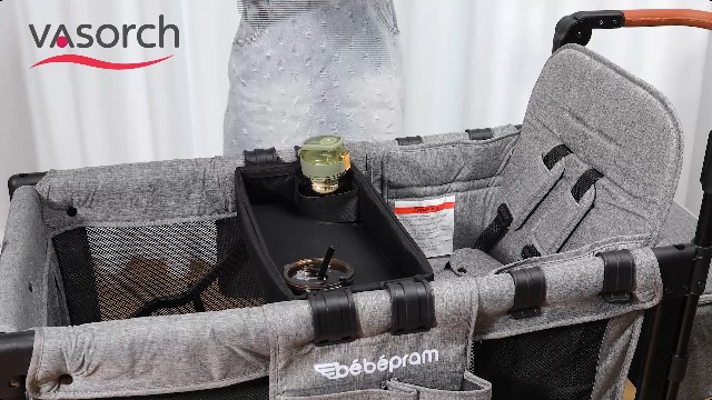 Plateau À Collation Pour Poussette Wonderfold Wagon W4 - Accessoire Robuste Avec Porte-Gobelet Et Rangement