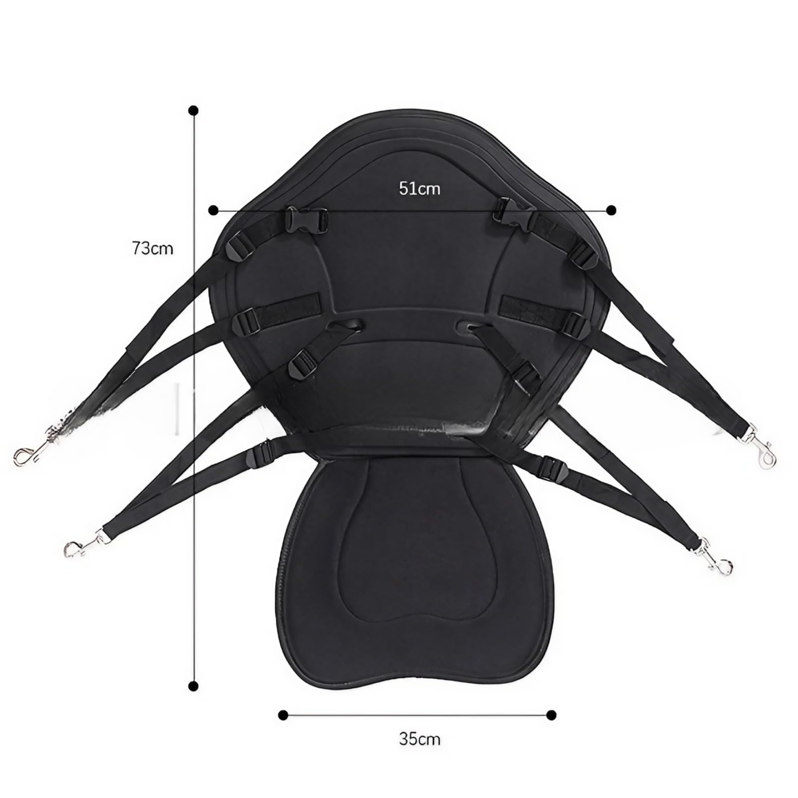 Sedile Kayak Imbottito Deluxe,sedile sup kayak,Seggiolino da Kayak per Sedili e Gioghi da Canoa Sedile Imbottito Regolabile Sedile per tavola da Surf SUPs Board Stand Up Paddle, Comoda Seduta Imbottit