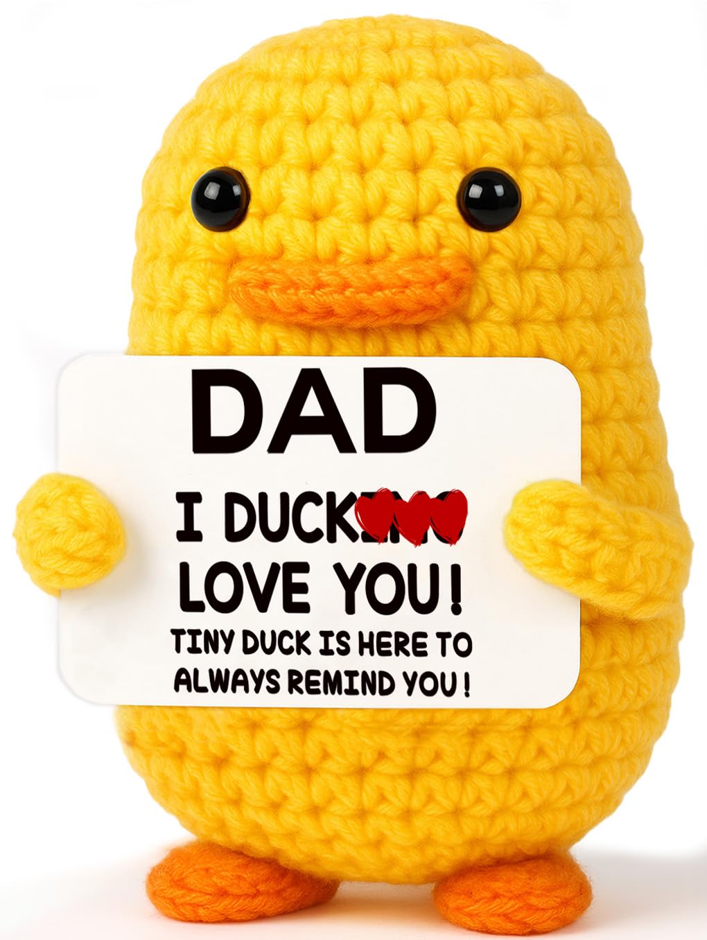 MBL Gifts for Dad Birthday Fathers - Father's Fathers Day Funny Cool Cute Gag Crochet Duck for Papa Daddy Father from Daughter Son