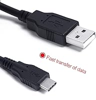 Vista 3 de HEATFUN Cargador USB C para Nintendo Switch, cable de carga rápida para Nintendo Switch, MacBook, Pixel C, LG Nexus 5X G5, Nexus 6PP9 Plus, One Plus