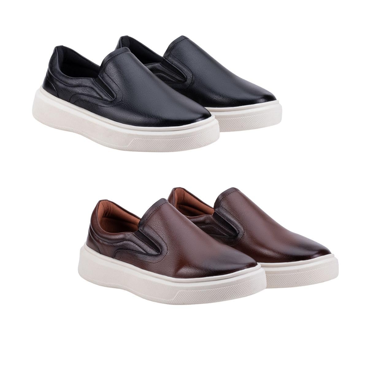 Kit 2 Tênis Slip On Iate Masculino Couro Confortável Calce Fácil em promoção! Veja a oferta e mais achadinhos de Tênis 9 Hoje é o melhor dia para comprar Kit 2 Tênis Slip On Iate Masculino Couro Confortável Calce Fácil com aquele preço maroto! Promoção! Aproveite a oferta! 9