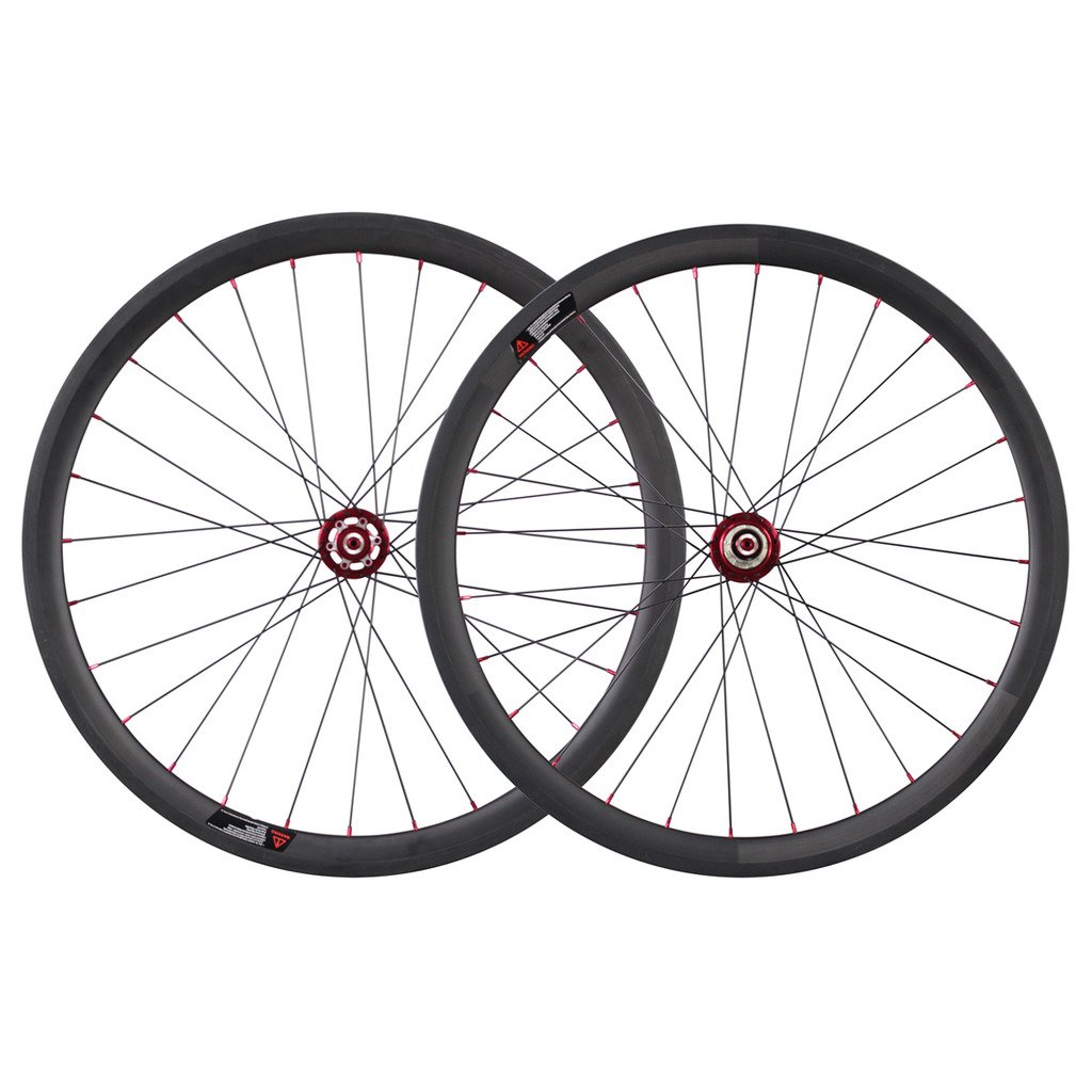Ican Road Bike Disc Brake Wheelset Carbon Clincher 38mm Wheel