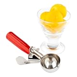 Met Lux 1&period;75 oz Stainless Steel &num;24 Portion Scoop - with Red Handle - 1 count box