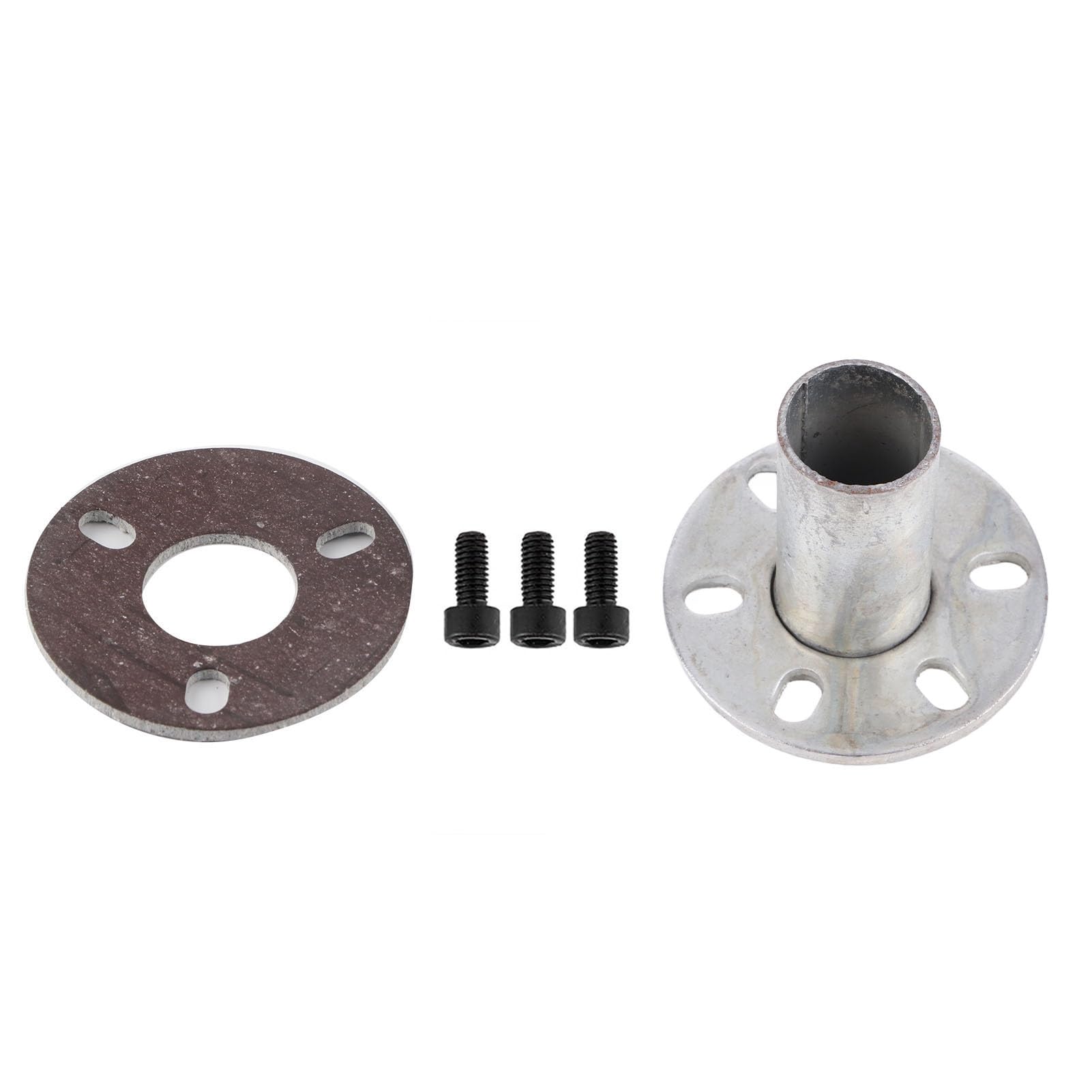 di Scarico per Moto Silenziatore di Scarico in Acciaio Inossidabile Silenziatore 20 Mm / 0,8 Pollici Parti Modificate per Moto a 2 Tempi (Nero)