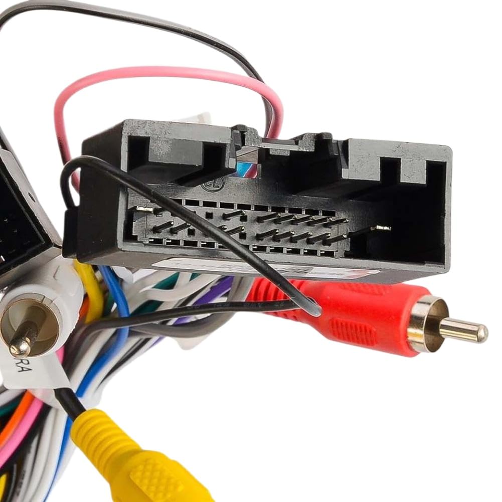 Adaptador de arnés de cables de alimentación de audio estéreo para radio de coche de 16 pines compatible con Focus y (2012-2015)