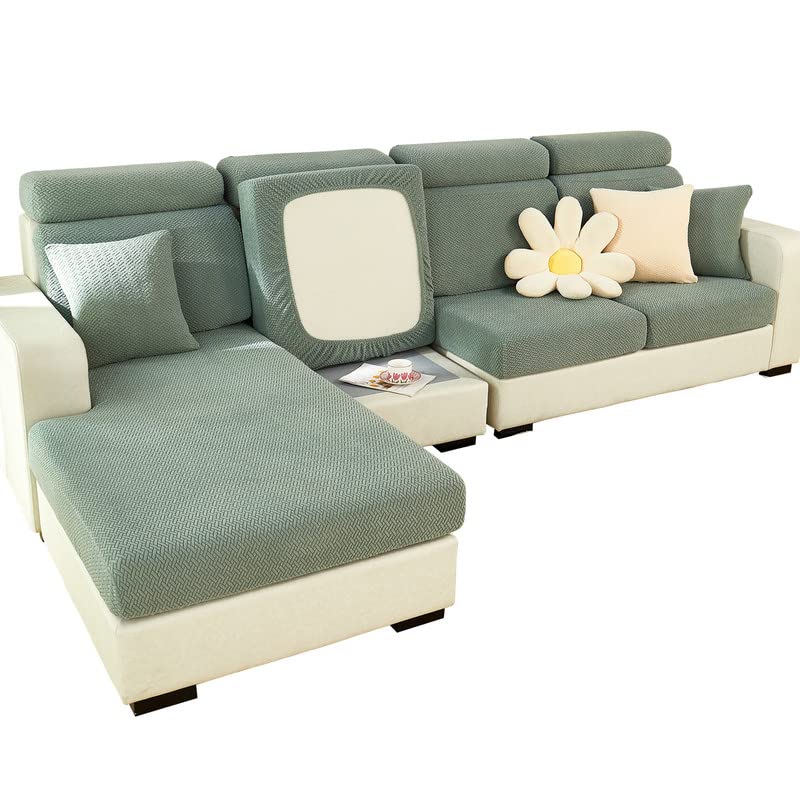 MINGPINHUIUS Sofa Seat, Cushion Cover, Stretch Sofa Cover, Universal Elastic Sofa Seat Cover, Non-Slip Sofa Cover Protective Cover for Sofa Cushion L-Shaped Chaise Lounge Furniture Protection — image 1