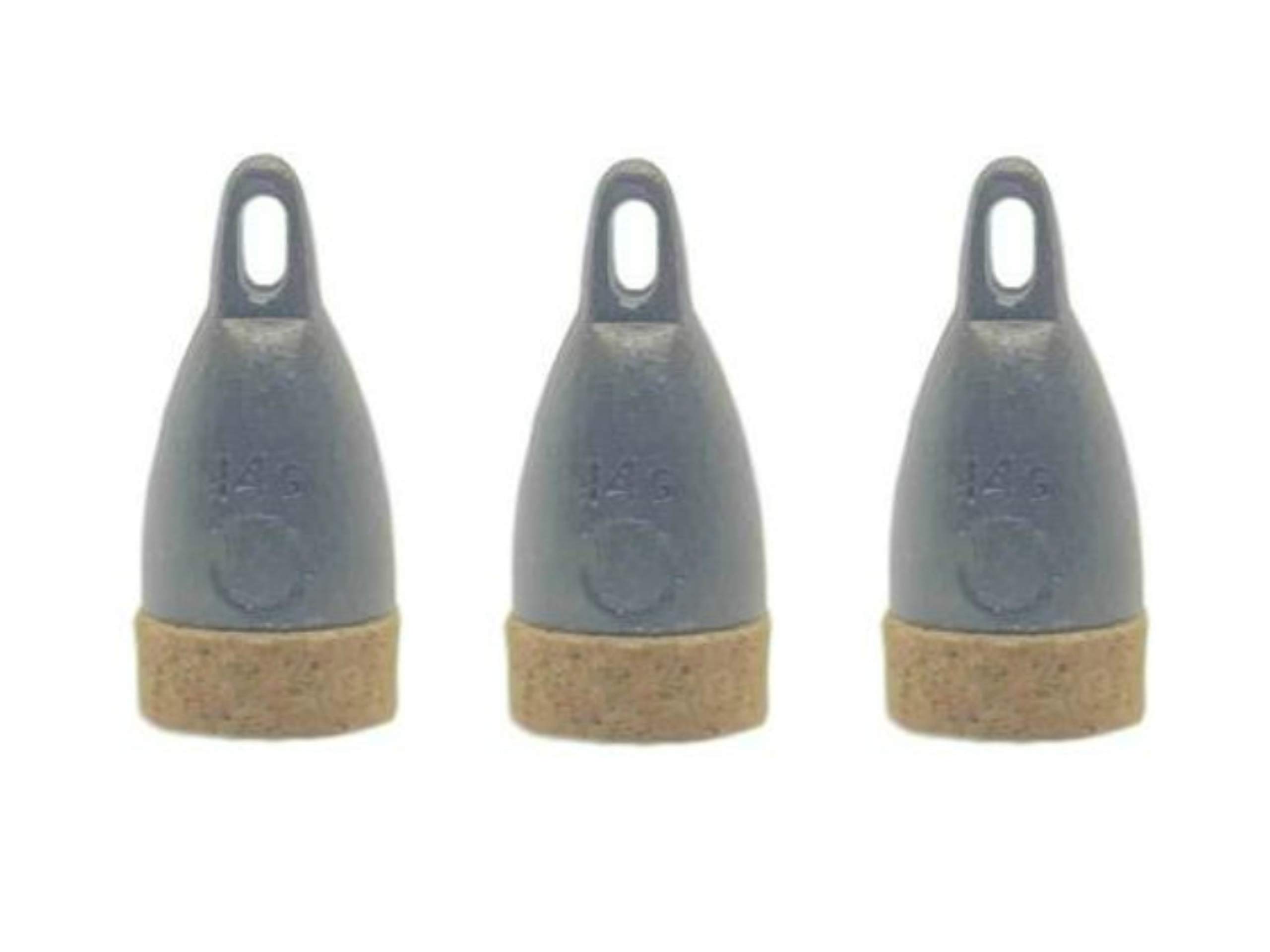 UKAS Essentials Fishing Depth Cork Plummets Size 14g Pack of 3