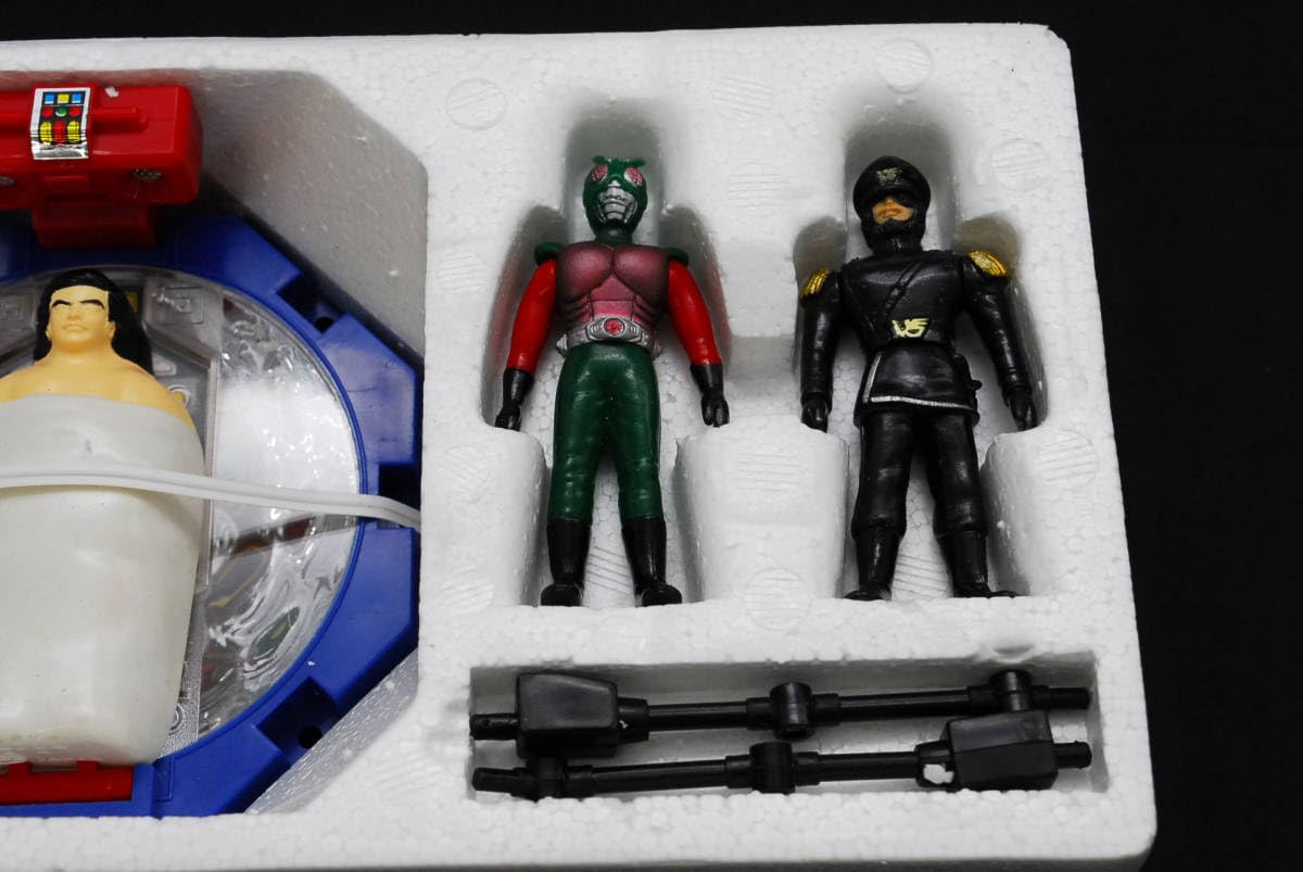 ⚠️デッドストック　当時物　空飛ぶ！！仮面ライダー　改造手術台セット　ポピー ⚠️デッドストック 当時物 空飛ぶ！！仮面ライダー 改造手術台