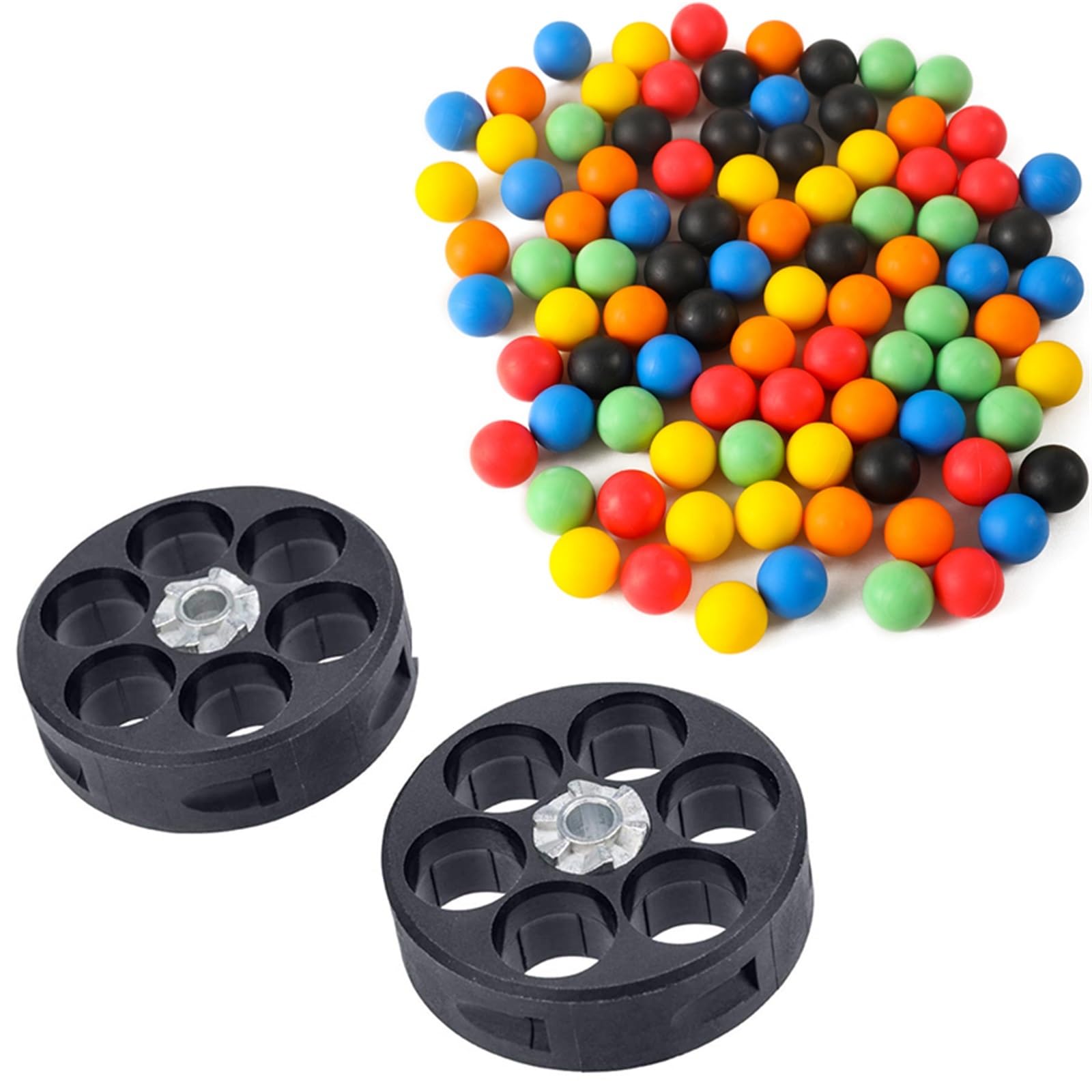 200 Balls 0.50 Cal Reusable Soft Nylon Paintball Ammo for Training Practice