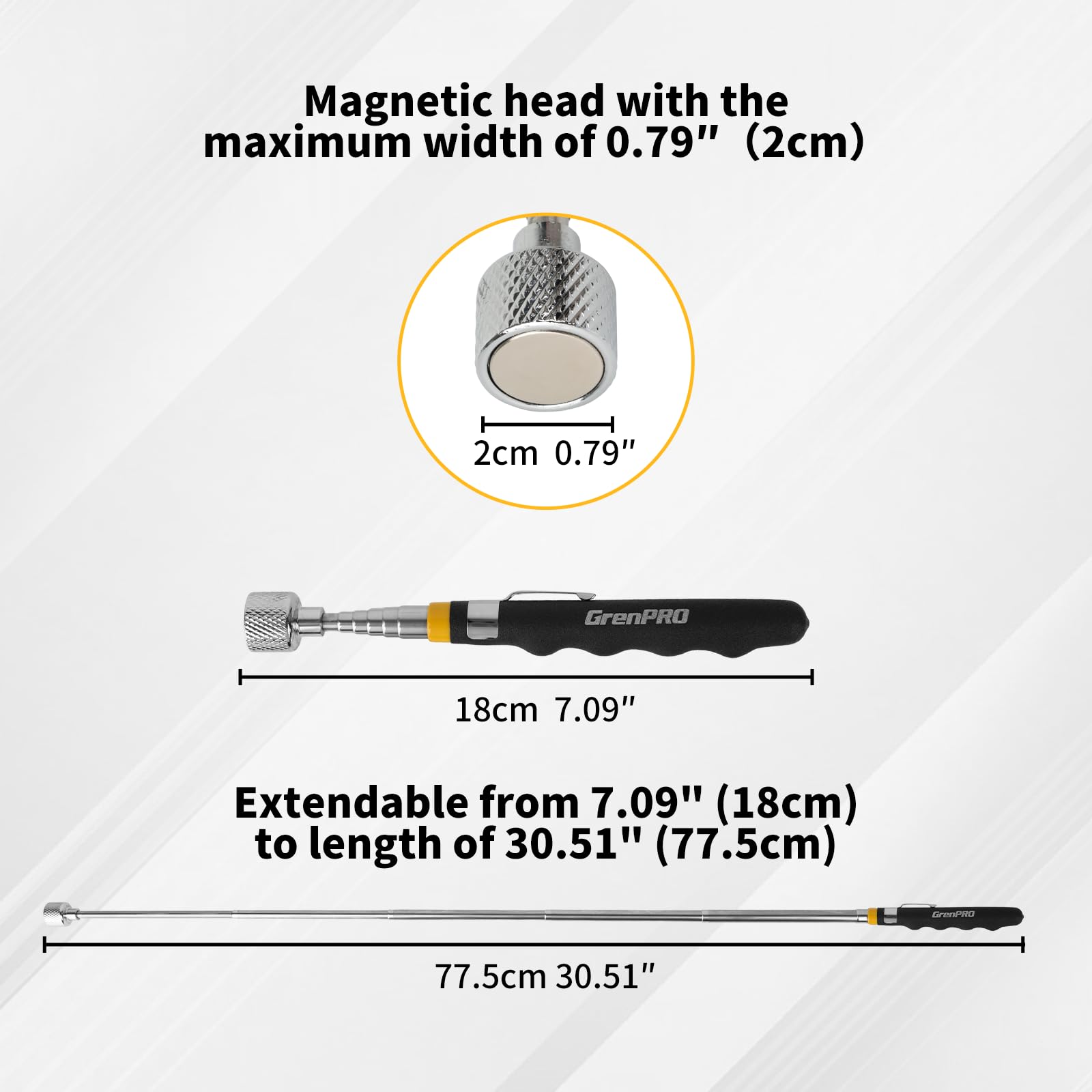 GRENPRO Magnetic Sweeper - Powerful Metal Pickup -9
