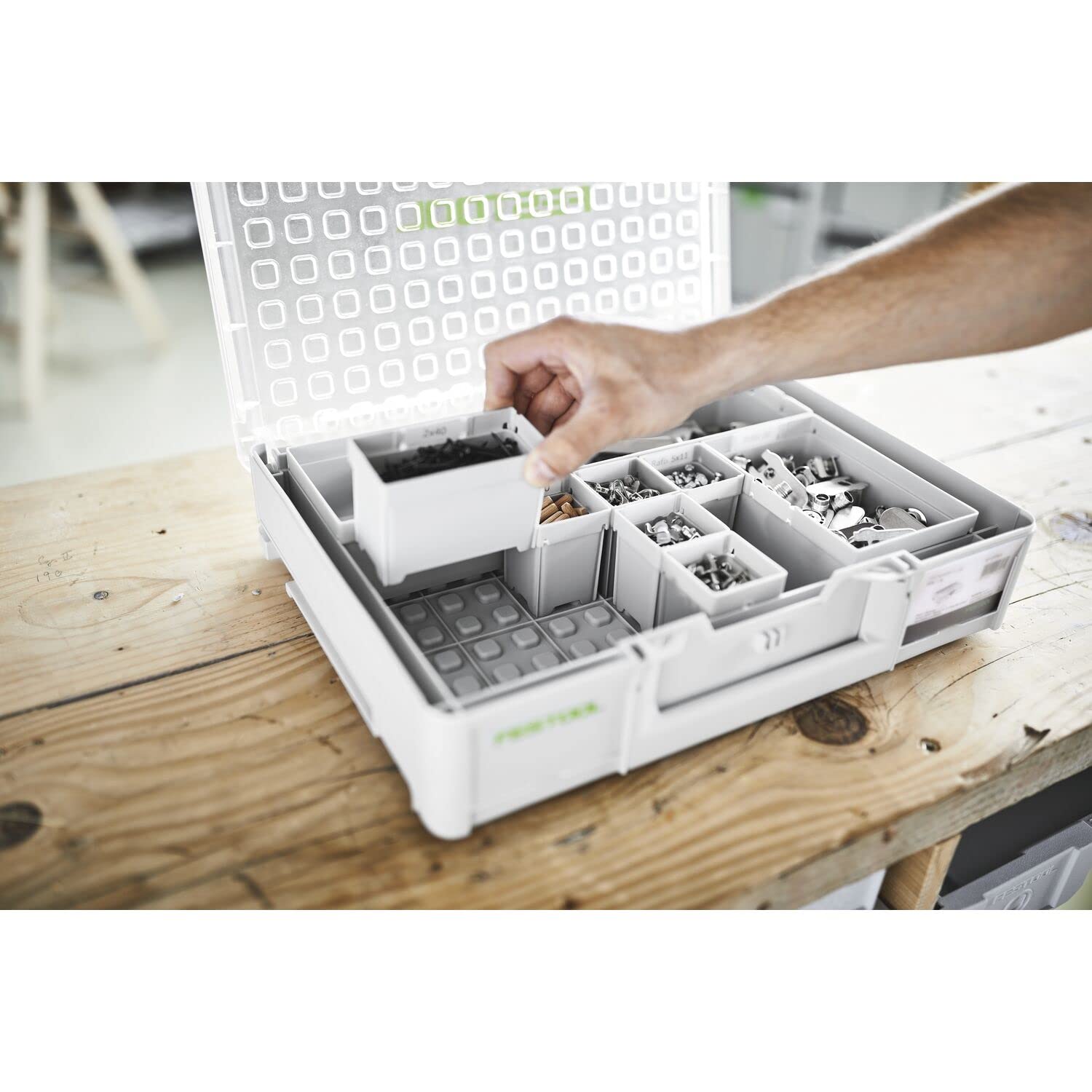 FESTOOL 576072 Lijadora excéntrica ETS 150/3 EQ-Plus, Azul/Verde