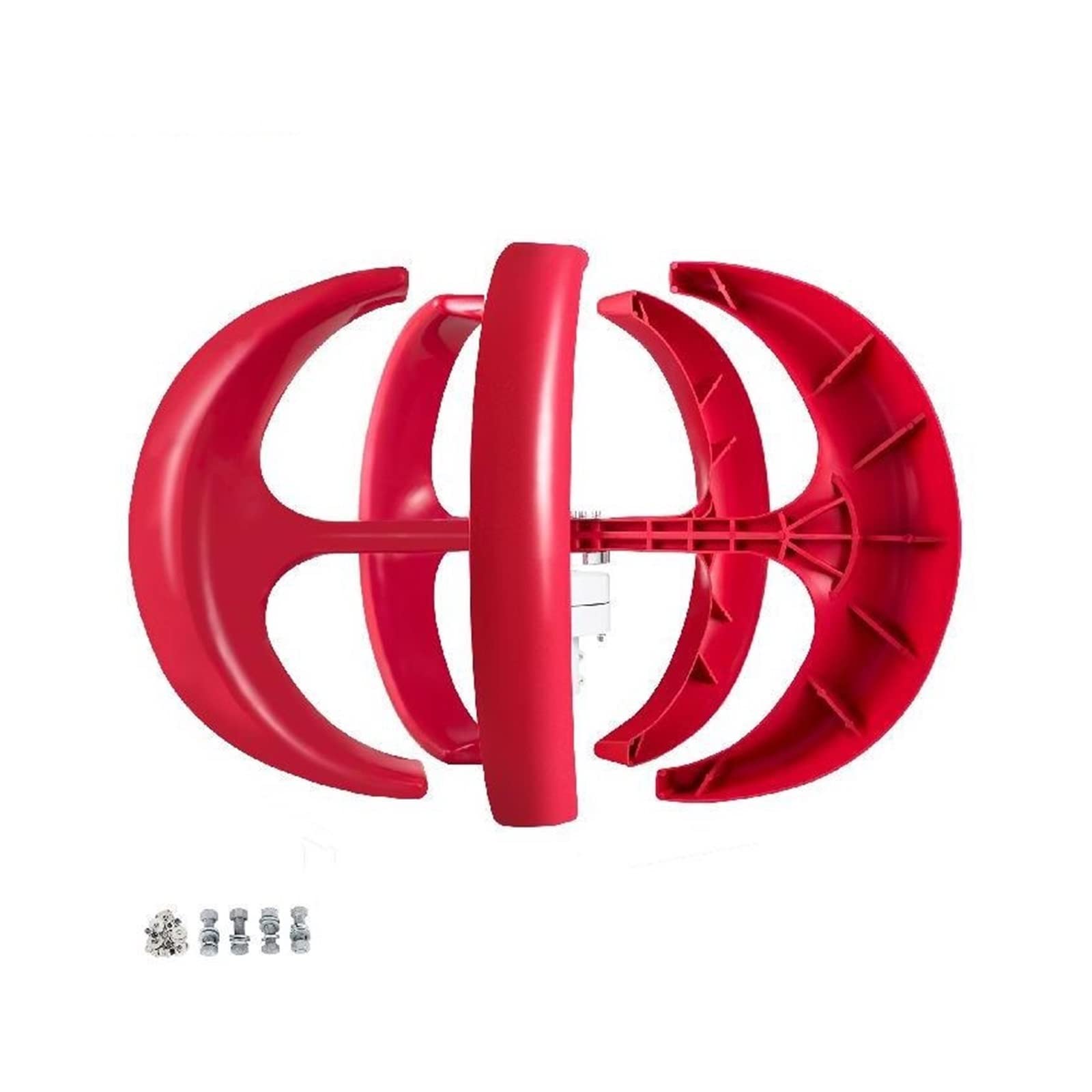 Turbina eolica ad asse verticale 12V 100W/400W/600W Generatore di energia alternativa VAWT Piccolo mulino a vento Energia libera con controller per professionisti e appassionati del fai da te(100W Bui