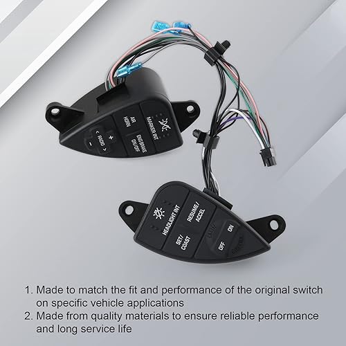 Miniatura 2 de Interruptor de control de crucero del volante compatible con 2007-2016 International Prostar Reemplazo# 2611199C91