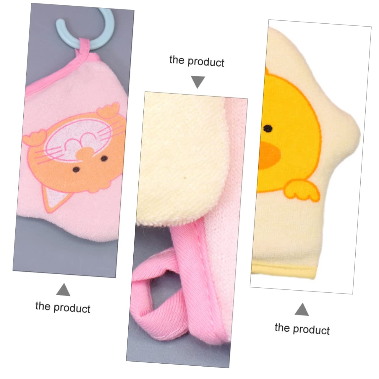 9piezas Guantes De Esponja Para Bebés Diseño De Dibujos Animados Agradables Infantil