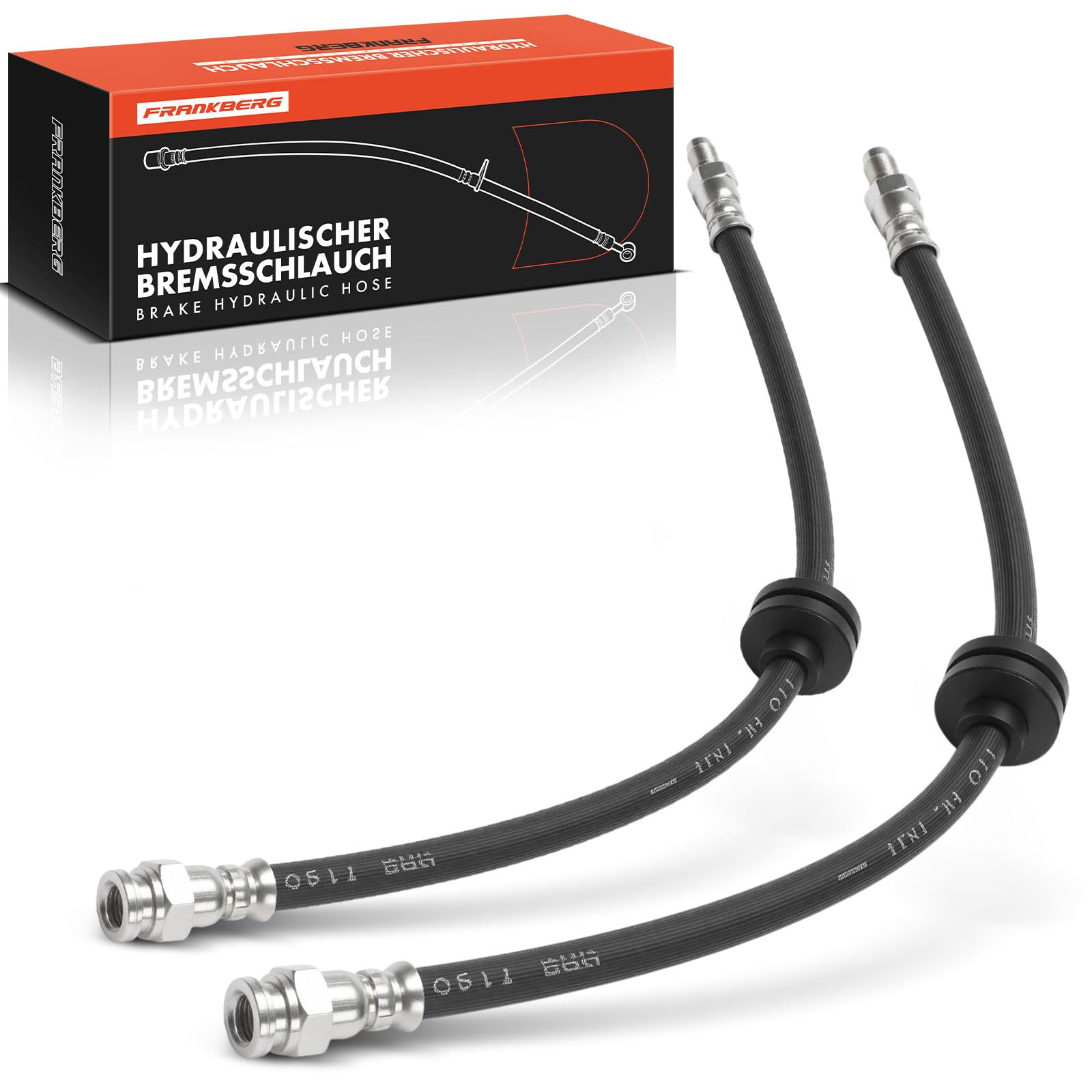 Frankberg 2x Tubi Freni Tubi Freni idraulici Asse Posteriore Compatibile con 147 937 156 Sportwagon 932 156 932 Replace# 46454474,0046454474
