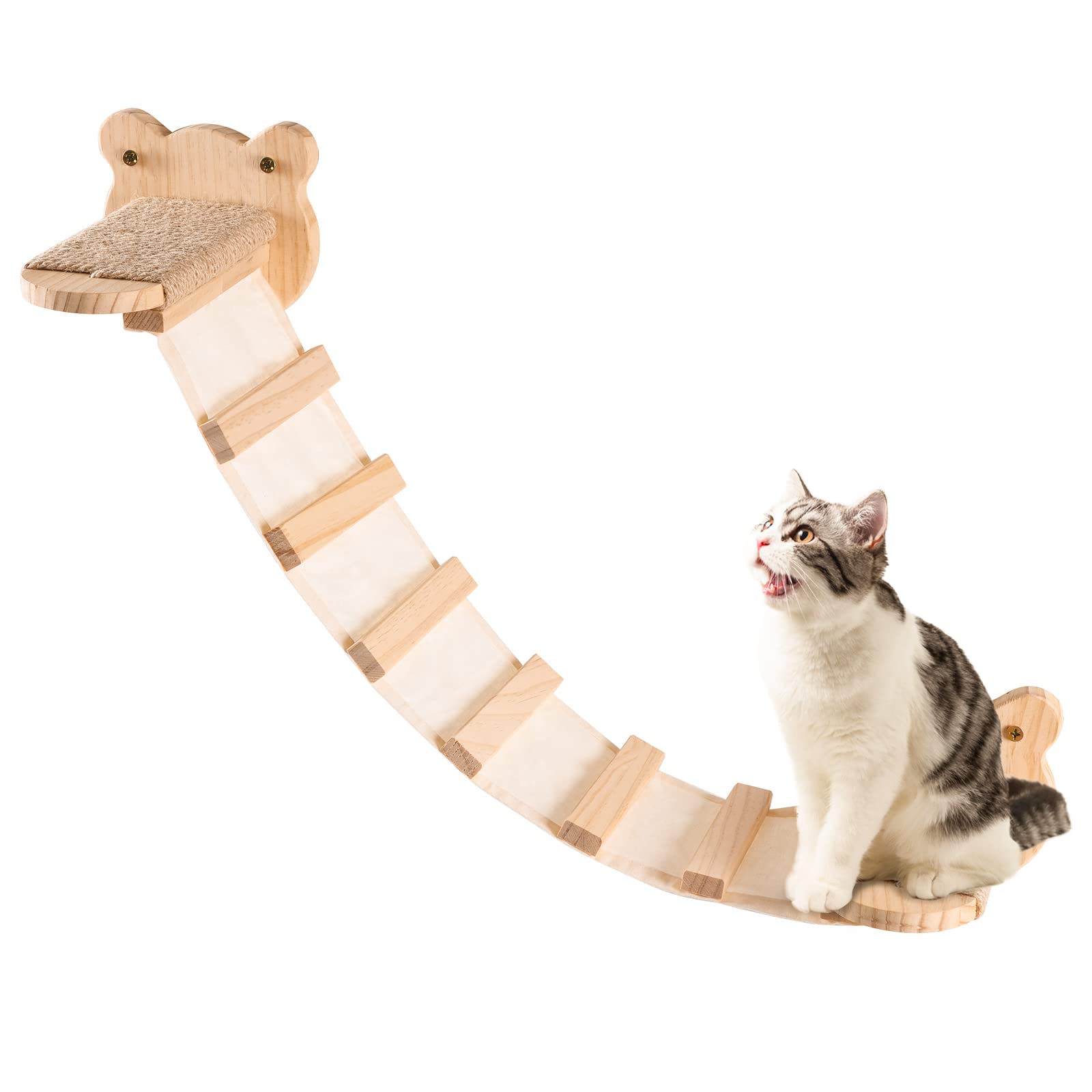 Buy Handcrafted Wooden Cat Wall Steps, Wall Cat Perch Cat Climber Tree