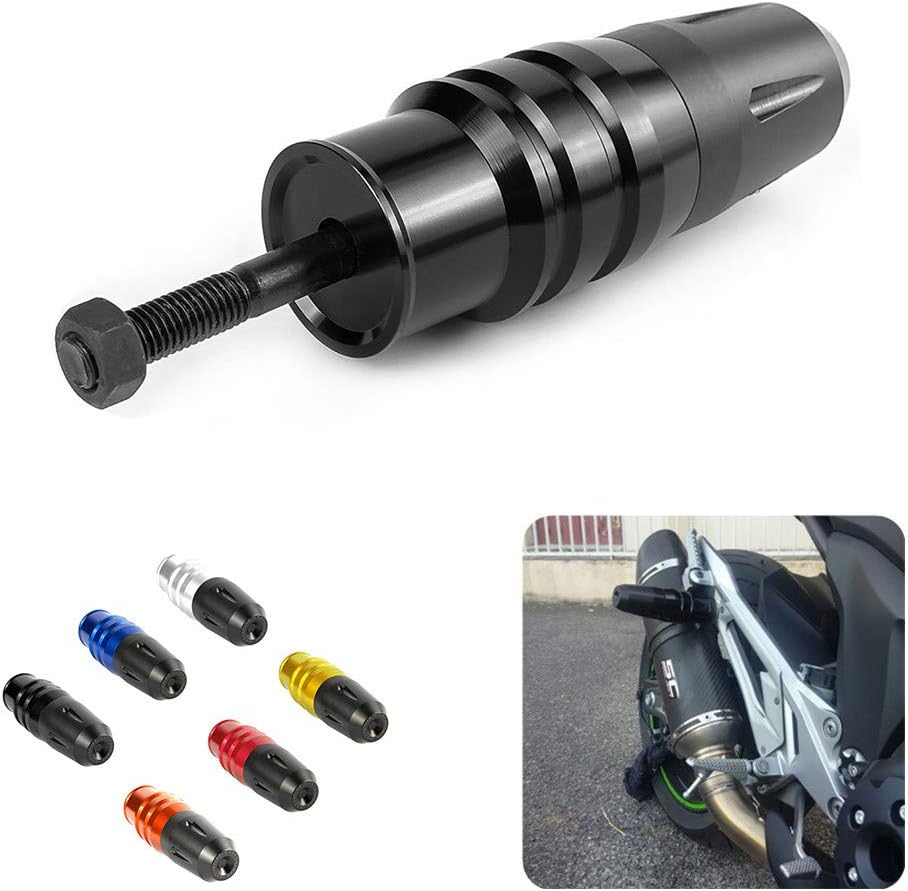 For Kawasaki Z250 Z300, Ninja 250 300,For Kawasaki Z800 All years,Z900 Z650 2017 Motorcycle Accessories Exhaust Sliders Crash Pads Protector (Black)