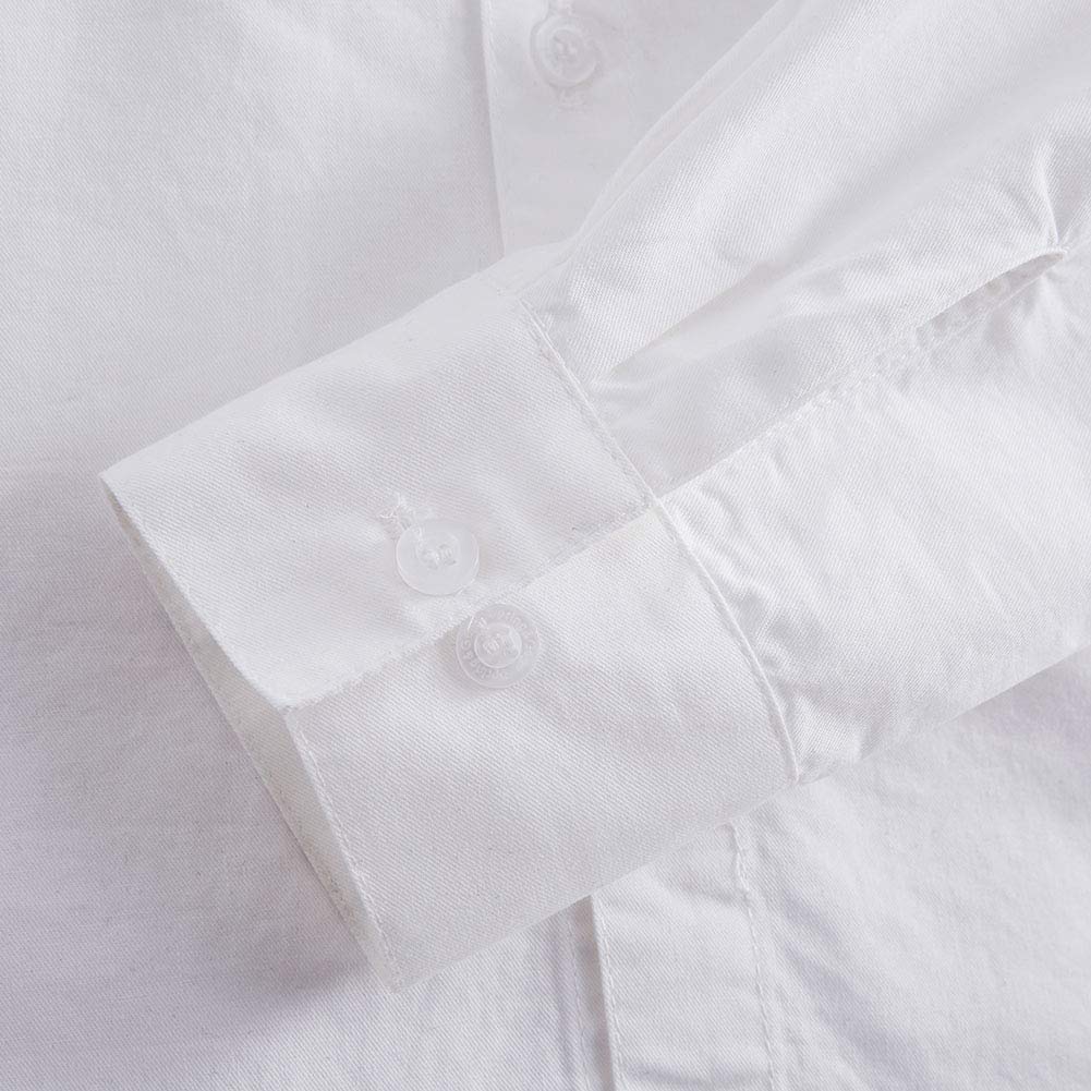 Spring & Gege Chemises Manches Longues Garçons de Coton pour Enfants (3-14 Ans)