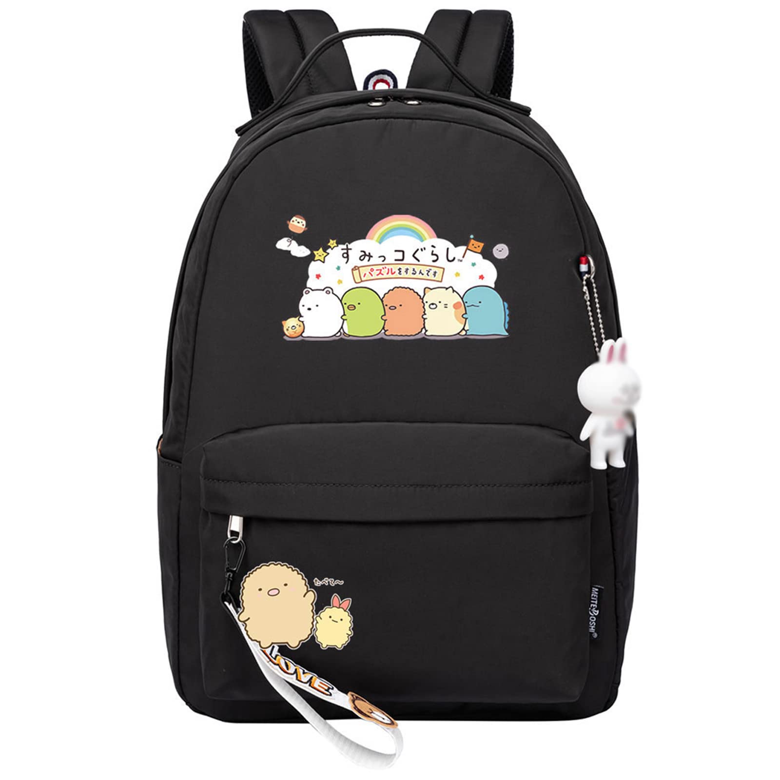 jiminhope Anime Sumikkogurashi Backpack Student Cute Rucksack Sumikko Gurashi Backpack Japan Kawaii Daypack Bookbag School Bag