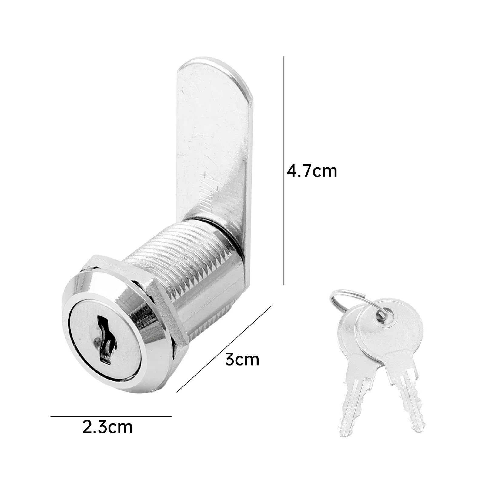 Schrankschlösser, 1/5 Sets Schubladen-Zungenschlösser, multifunktionale Zinklegierung, Schrank, Briefkästen, Cam Locker