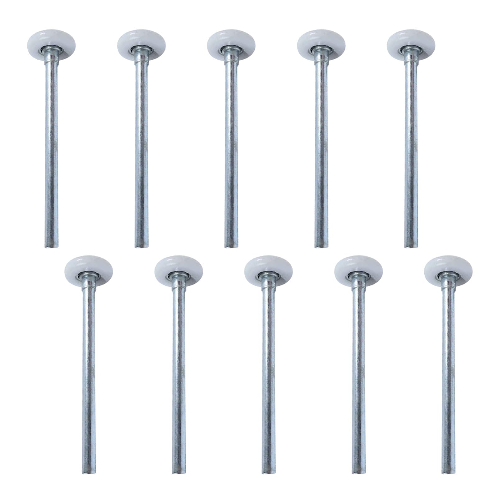 Lot de roues de rechange pour porte de garage - Multi-usage - Acier et nylon - Pour ouvertures de garages - Disques coulissants lisses