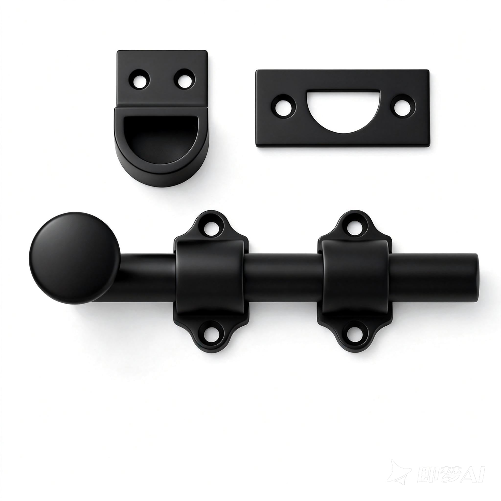 khtumeware 6 inches 2-Pack, Oil Rubbed Bronze Solid Brass Dutch Door Surface Slide Latches & Slide Surface Bolts, Decorative Surface Slide Bolts for