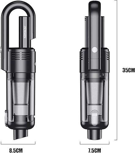 Miniatura 9 de Aspirador de mano sin cable 9500PA Potente succión portátil ligera aspiradora de mano - Batería de gran capacidad dura larga Mini aspiradora