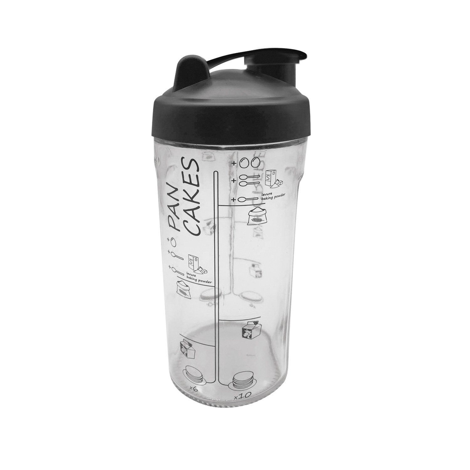 Cookut Pancakes Crêpes, Pancake Shaker, Mixing Cup With Recipe Print For 6 Or 10 Pancakes