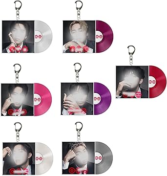 KAYLLE&KT Arirang Acrylic Keychain Key Ring Wolrd Tour Merch with Record Charm Concert Support Keyring for Funs 7Pcs